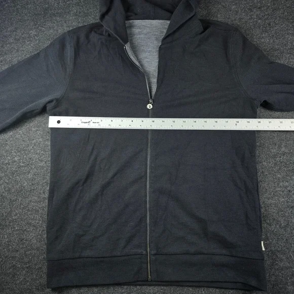 Vuori Men's Black Waffle Zip Hoodie 2.0 Performance Athleisure Wear V259 Size S - Picture 6 of 14